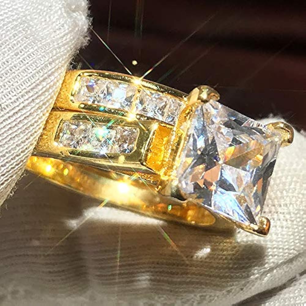 cesoi＊2Finger Crystal Ring Gold 2Finger Crystal Ring Gold | C'esoi